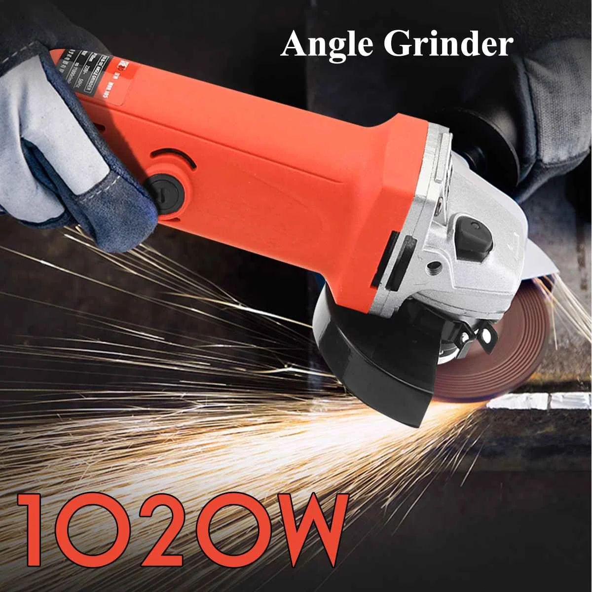 

1020W 11000RPM Small Electric Angle Grinder Anti-skid Protection Metal Polishing Knife Machine Woodworking Electric Cutting Tool