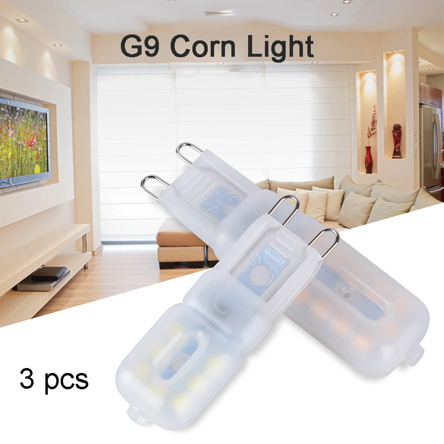 3 шт./лот Светодиодная лампа Вт 5 G9 лампочка AC 220 В DC 12 SMD2835 прожектор люстра