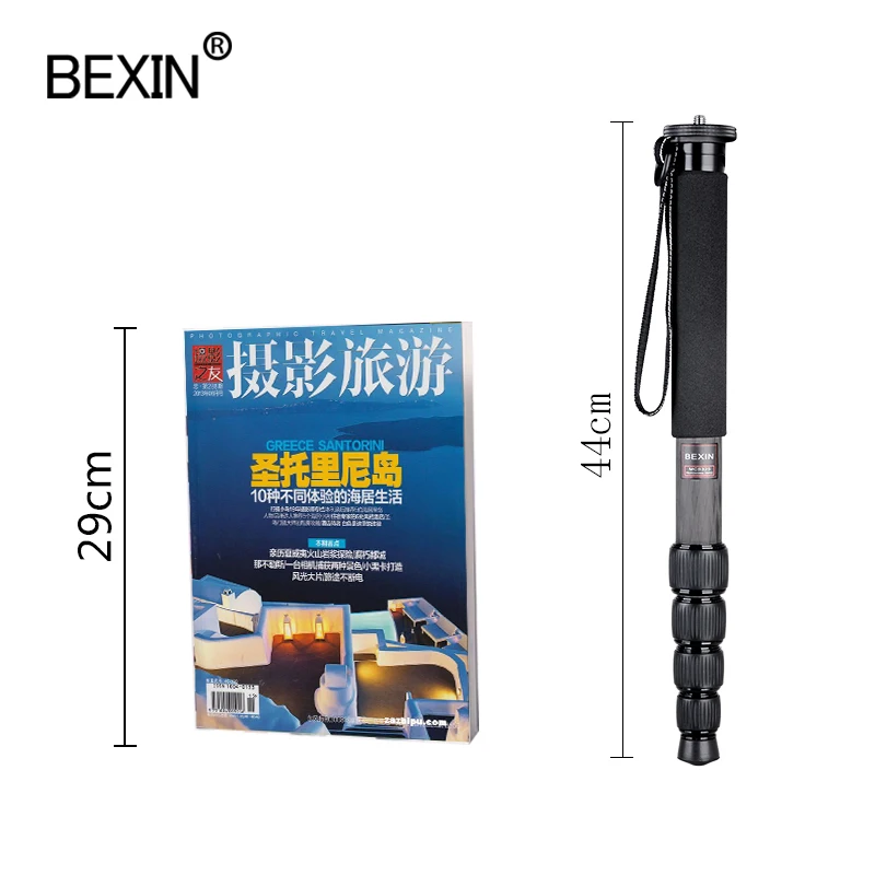 Телескопический монопод BEXIN из углеродного волокна для камеры Canon Nikon Sony Pentax|camera