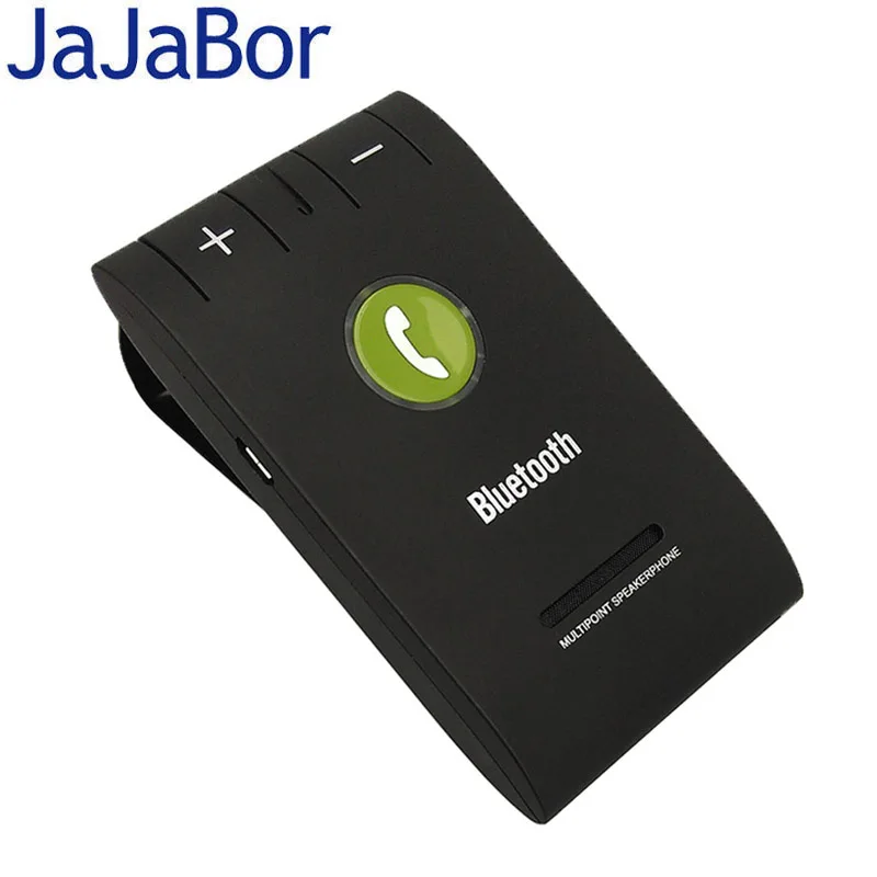 Jajabor Bluetooth автомобильный комплект громкой связи вызов беспроводной громкоговоритель Встроенный микрофон A2DP Поддержка голосового вызова ID отчет