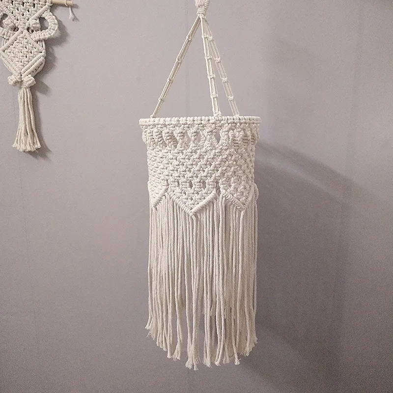 Абажур для макраме Потолочная люстра с искусственной кисточкой Свадебный