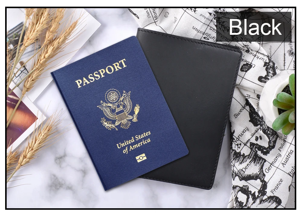 capa para passaporte de couro capa estilo vintage para cartão de crédito unisex