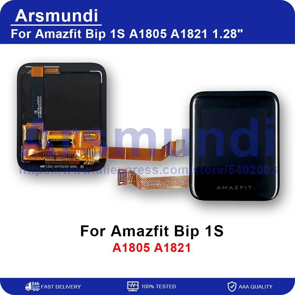 1.28" For Huami Amazfit Bip 1S A1805 A1821 Display Screen Touch Panel