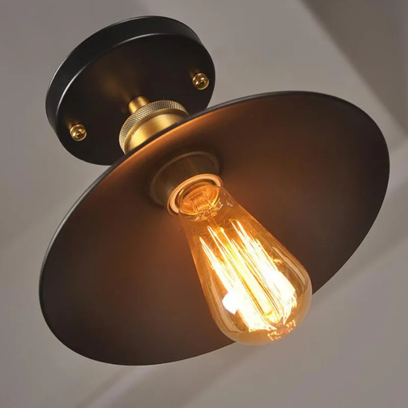 Черный и белый с рисунком Железный арт балкон потолок Лофт Железный Droplight промышленный Ретро креативный коридор огни прохода огни