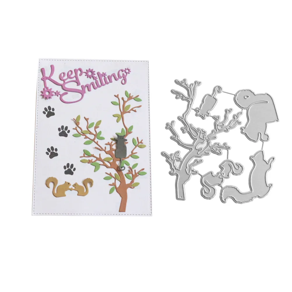 

Tree Shapes Metal Cutting Dies Making Stamps Stencils Die Cut for DIY Scrapbooking Album Paper Card Embossing New Dies for 2019