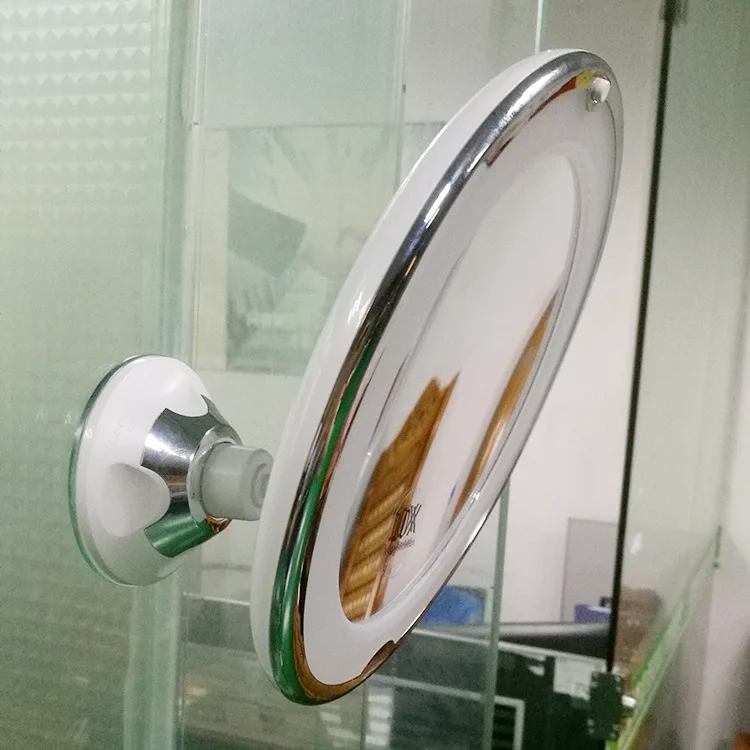 

7/10X Magnification LED Round Makeup Mirror Cosmetic Mirror with Suction Cup 360 Degree Rotation Bathroom Mirror