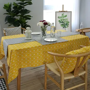 

Table cloth Cotton Rural Square Tablecloths Rectangular Dinner Table Cover Coffee Table Tea Home Textile