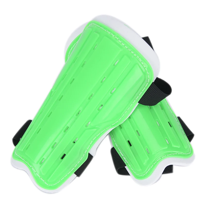 Зеленый 2pcs/pair Shin Adolescent Guard Antislip Soccer Shin Guards Pads Football Shin 17.5cm*7.5cm*0.5cm High Quality - Цвет: Зеленый