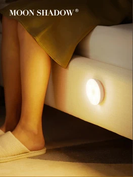 

Bedroom Decor Night Lights Motion Sensor Night Lamp Children's Gift USB Charging Bedroom Decoration Led Night Light MOONSHADOW