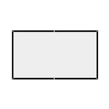 

Projector Screen Foldable Structure 60 Inch 16:9 Projector Screen Matte Pull Full Polyester Manual Screen For HD Projector