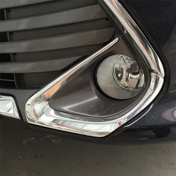 

Fit For camry V55 2015 2016 ABS Chrome front and Rear fog lamp light covers trim stickers car styling Auto Parts