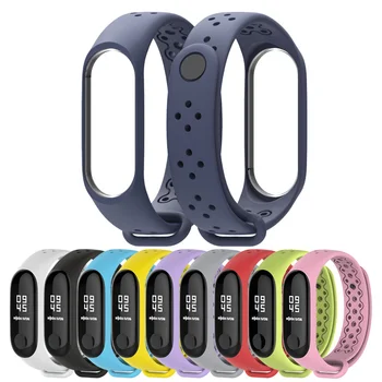 

Mi Band 4 Accessories Miband 4 Strap Replacement Silicone Wriststrap for Xiaomi Mi4 Smart Bracelet Pure Color Porous