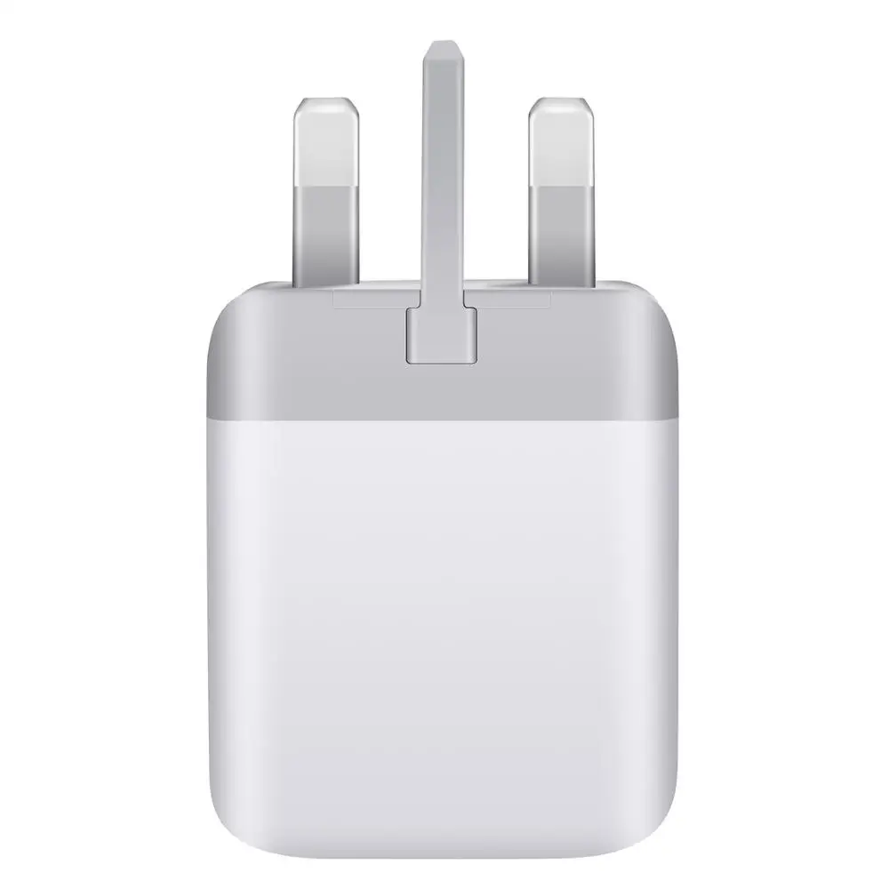 UK ЕС/США/Британский магазин QC3.0 USB 2-Порты и разъёмы Зарядное устройство быстрой зарядки светодиодный для Samsung NOTE 10 подключи Сетевой Адаптер HUB Зарядное устройство s#829 - Цвет: UK