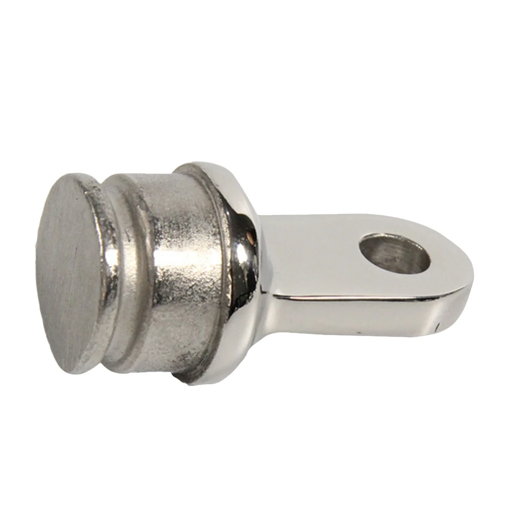 Bimini Top Rounded End Inner Eye Hardware Yacht Boat Silver Stainless Steel