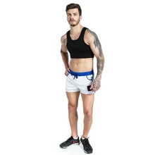 Неопрен грудь поддержка Лето Черный мужской жилет Подтяжки Спорт Футбол Обучение Защитная Экипировка фитнес Баскетбол дышащий