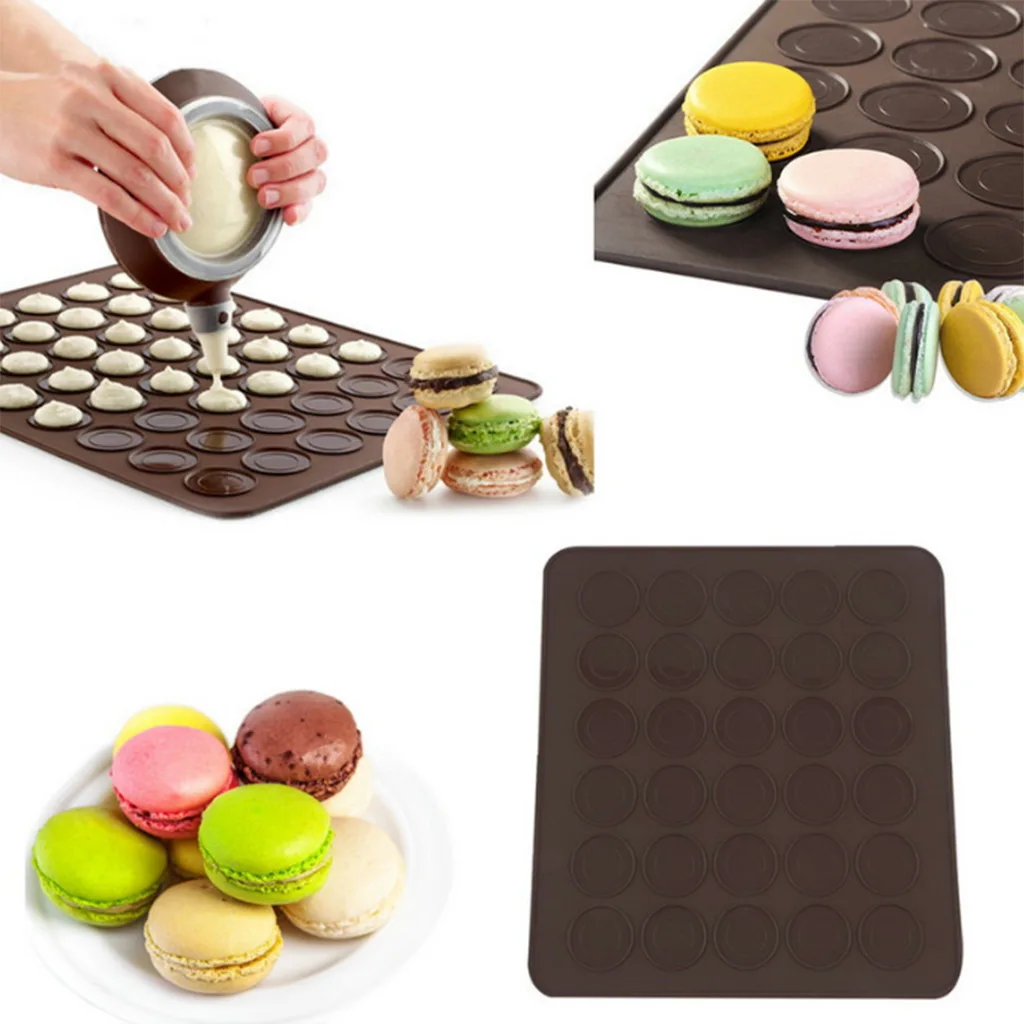 Silicone Macaron Macaroon Mat Oven Baking Liner Sheet Cake Decorative Mat