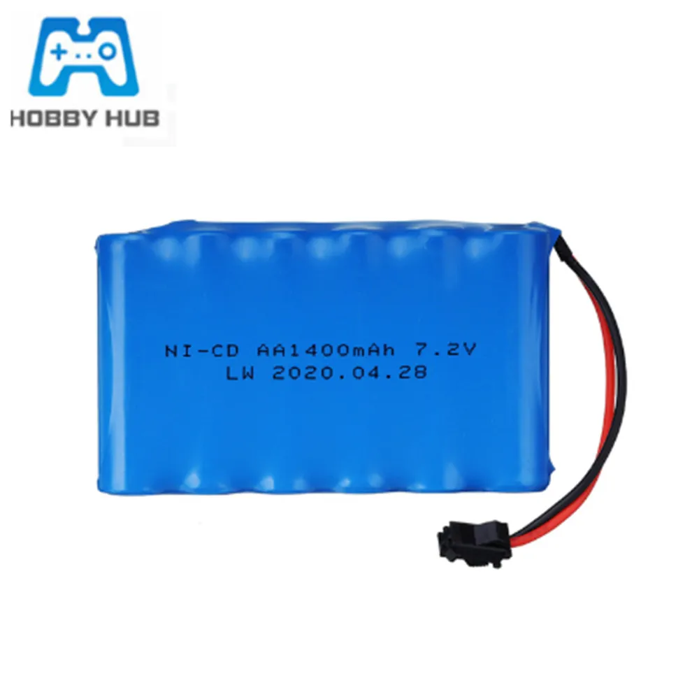 

7.2v 1400mAh AA Ni-CD Rechargeable battery for RC Toys Cars Boat guns RC Parts 7.2 v nicd aa 1400 mah battery