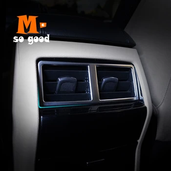 

ABS Matte Auto Styling Accessories Sticker 2015 2016 2017 For Ford Edge Car Back Rear Air Condition Outlet Vent Frame Cover Trim