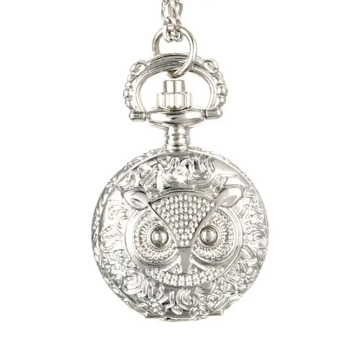 Новые модные мужские и женские винтажные кварцевые карманные часы унисекс свитер часы на ремешке с цепочкой ожерелье сова кулон часы подарки MV66