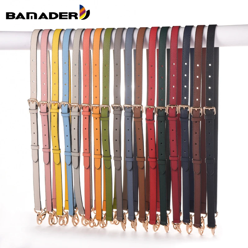 Bags Accessories Bag-Strap Replacement Litchi-Pattern Genuine-Leather Adjustable Woman