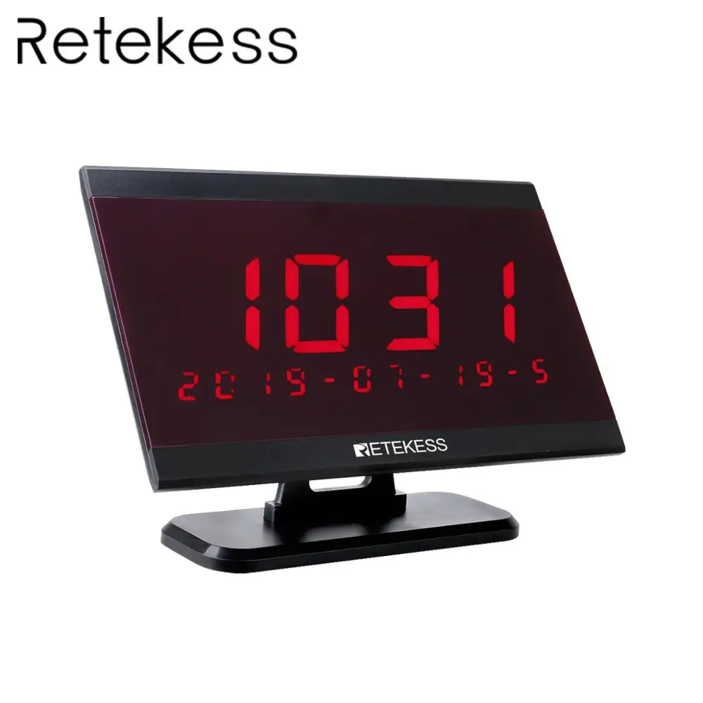 RETEKESS TD105 999 канал RF беспроводной приемник дисплей хост больница Ресторан Система