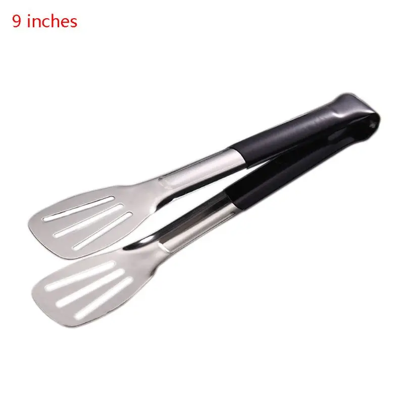 Stainless Steel Kitchen Tongs Cooking Utensils BBQ Barbecue Baking Ice Meat Salad Food Serving Clip Clamp Tool H7EA