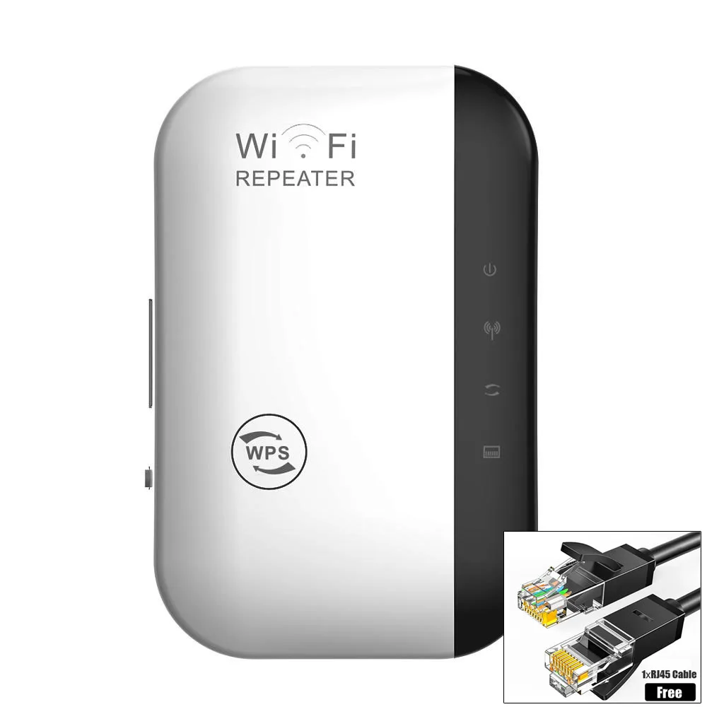 Wifi Repeater Routers Antenna Extender Wps AP Wireless-N Expander-Signal-Booster Network