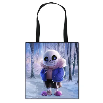 

Anime Undertale Crossbody Bag Men Momen Large Capacity Travel Bags Unisex Shopping Beach Bags Handbag Foldable Shoulder Bag