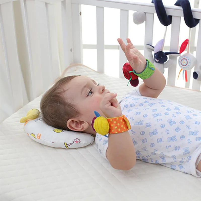 Children Infant Baby Plush Wrist Rattles Baby Toy Hand Wrist Fashion Soft Animal Infant Baby Rattles Toys for Baby Toys Gifts