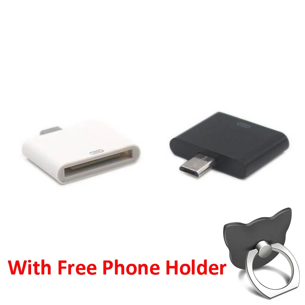 Адаптер для мобильного телефона iphone 30 pin to 8 pin/Micro USB Female Pin зарядный адаптер