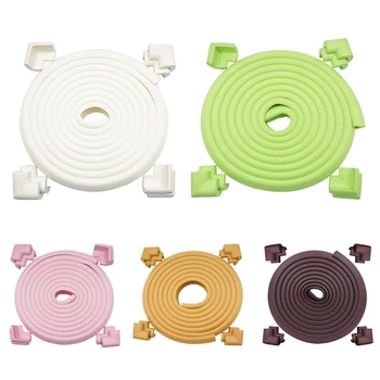 

5Meter Bumper Strip and 8pcs Bumper Corner Baby Safe Proofing Edge Corner Guards Desk Table Corner Protector DNJ998