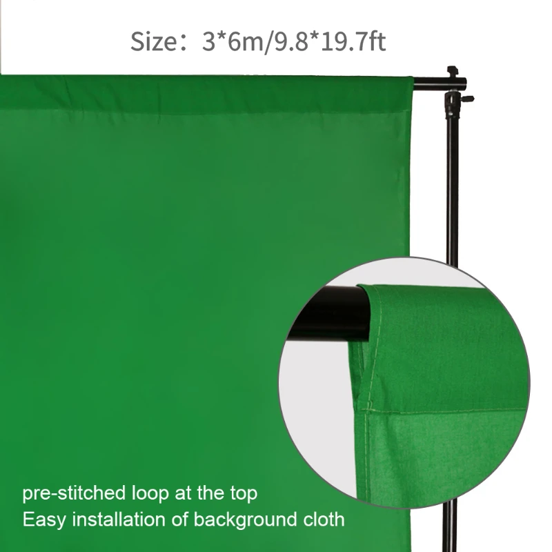Photography Chromakey Background 100/% Cotton Muslin Video Photo Photography Studio Background 3X6M White