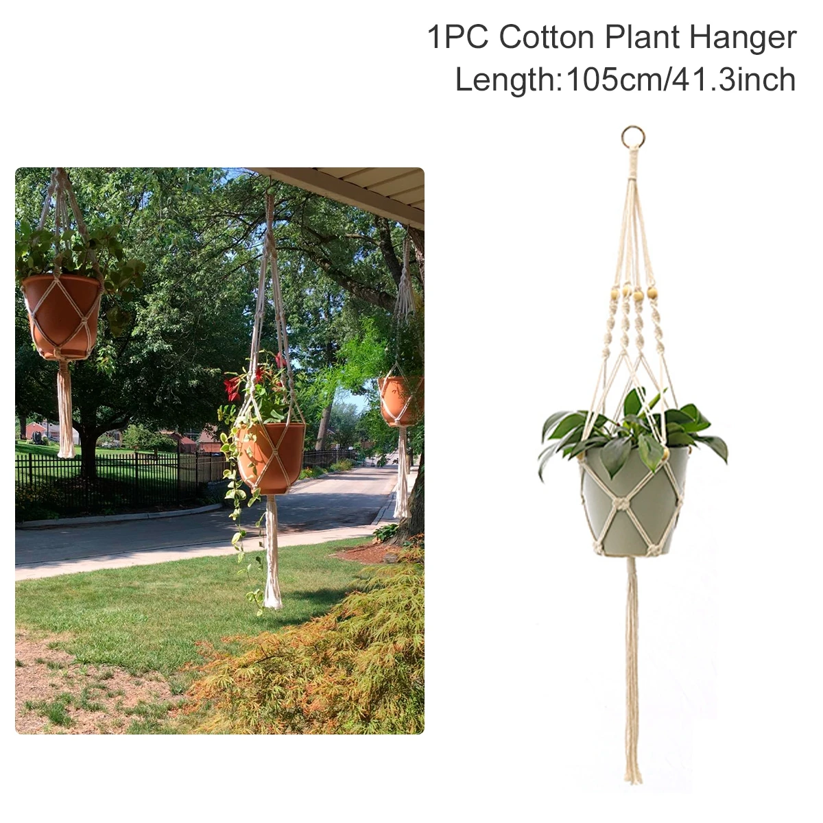 Hot Sales 100%Handmade Macrame Wall Hanging Macrame Plant Hanger Flower/Pot Hanger For Wall Decor Hanging Planter Hanging Basket