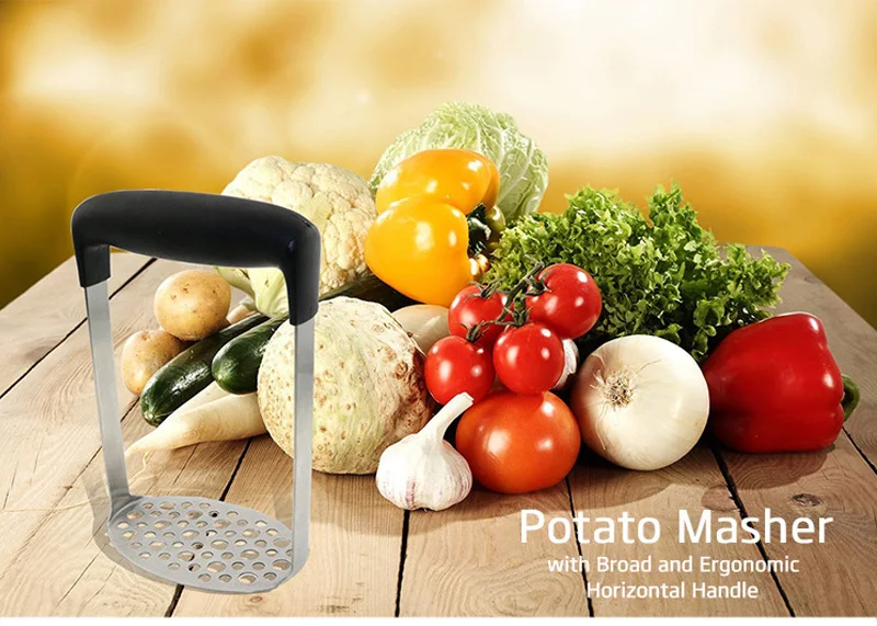 Stainless Steel Potato Masher with Handle