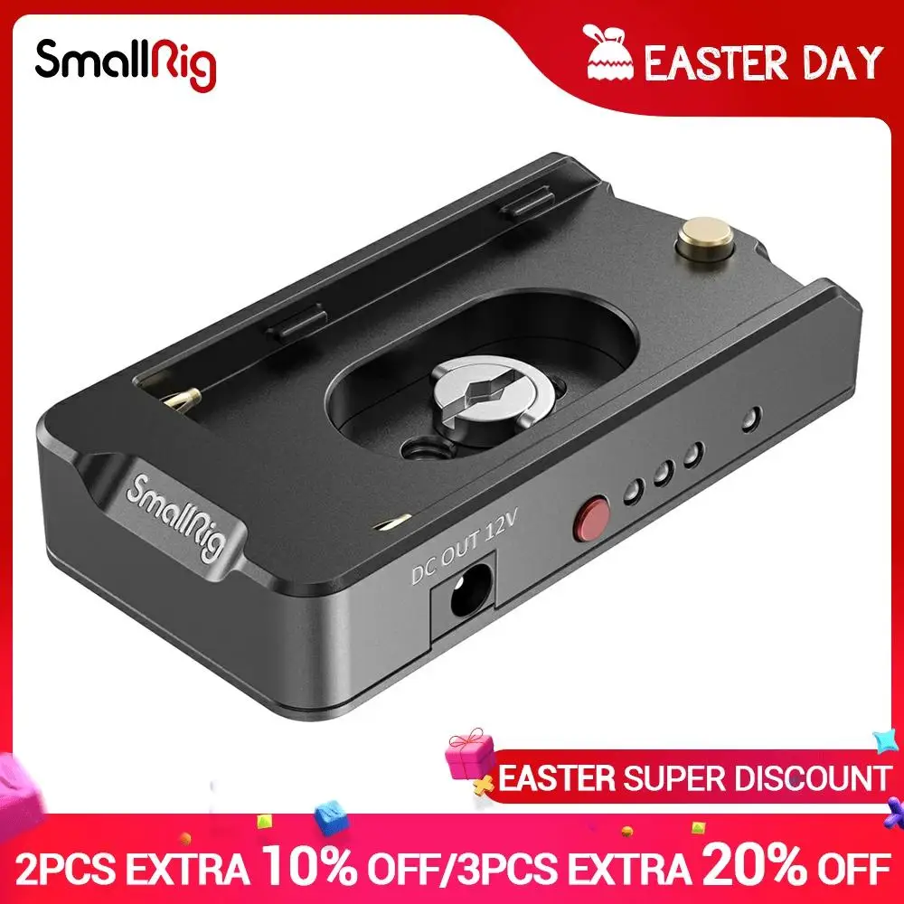 Placa de Adaptador de Bateria para Sony Baterias do tipo com Anti-torção de Borracha Suporte a Gravação de Vídeo Np-f Smallrig Rig- Pad 2504 - Image 2