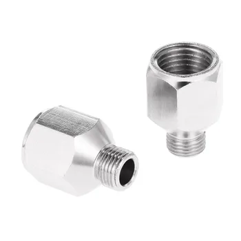 

New Professional 2pcs Airbrush Air Hose Adaptor G1/8" BSP Male & G1/4" BSP Female Air Brush Connector for Air Compressor