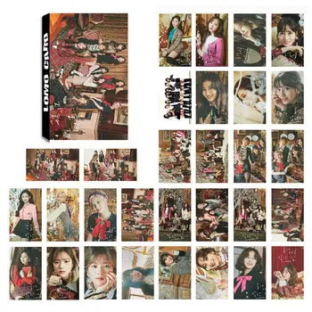 

30Pcs/Set Kpop TWICE Yes or Yes Paper LOMO Photo Card Fans Collective Photocard Students Stationery Set