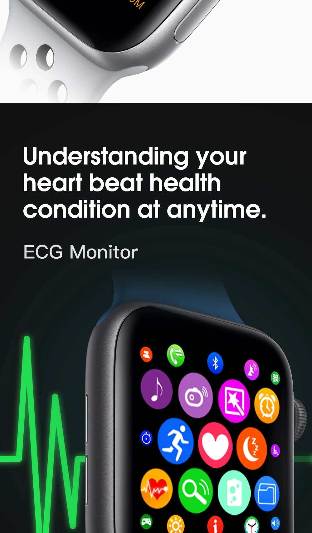 Умные часы мужские умные часы IOS Reloj Интеллектуальный умный часы Android ECG PPG Смарт часы для Apple IOS IWO 8 9 10