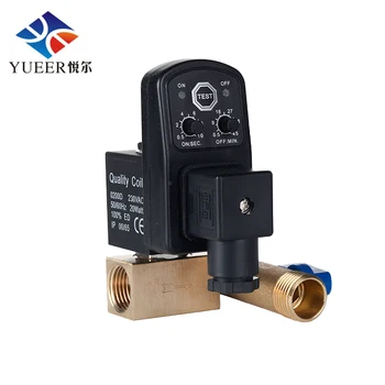 

24v Automatic Electronic Drain Split Type Variable Timing Drain Control Brass even Solenoid Valve Timer