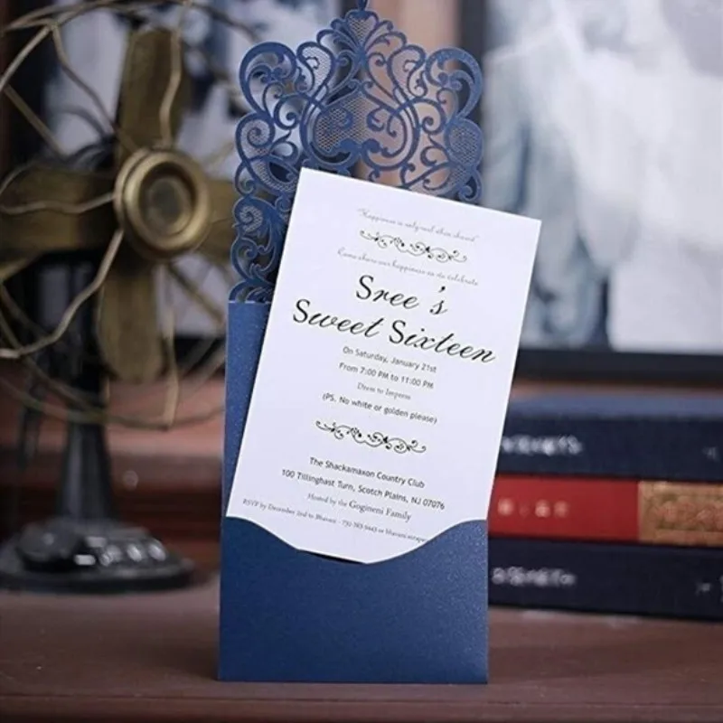  Laser Cut Wedding Invitations Kits 10 Packs Laser Cut Wedding Invitations for WeddingBirthday Parti - 4.00004E+12