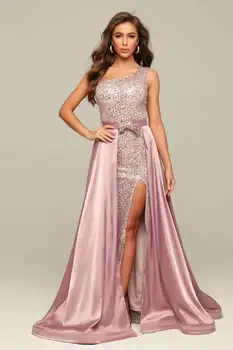 

Maxi Dress Fashion Bodycon Shining Night Club Elegant Sexy Pink Banquet Evening Party Dress Long Dress