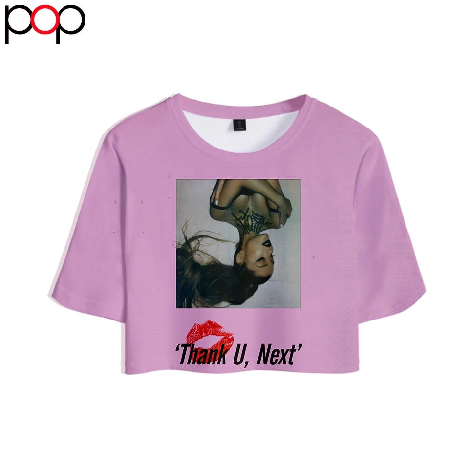 

Ariana Grande Tops Print Summer Cool T-shirt Kawaii Women Sexy Clothes 2019 Hot Sale Casual Harajuku K pop Soft Casual T-shirt