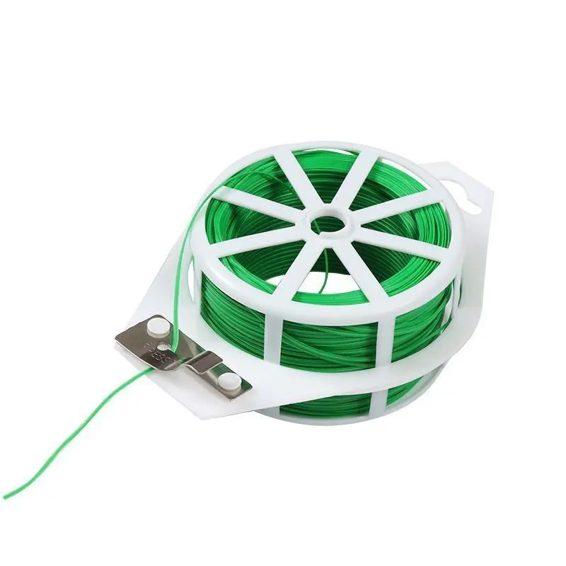 Portable 100M roll wire twist ties for garden cable gardening climbers slicer plant support care plant ties plastic plant cable ties plastic plant supports plant clips plant climbing support plant stem support plant support racks plant support connector plant support stick