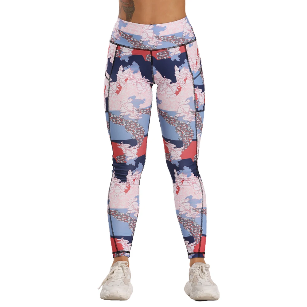 Women 3/4 Exercise Calf-Length High Waist Sports Pants 43 He22f608d401c45f58102d1a1c9d5587dm