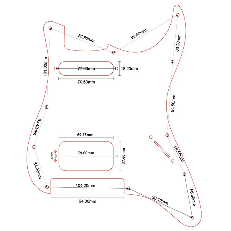 双摇圆角SH无旋钮孔
