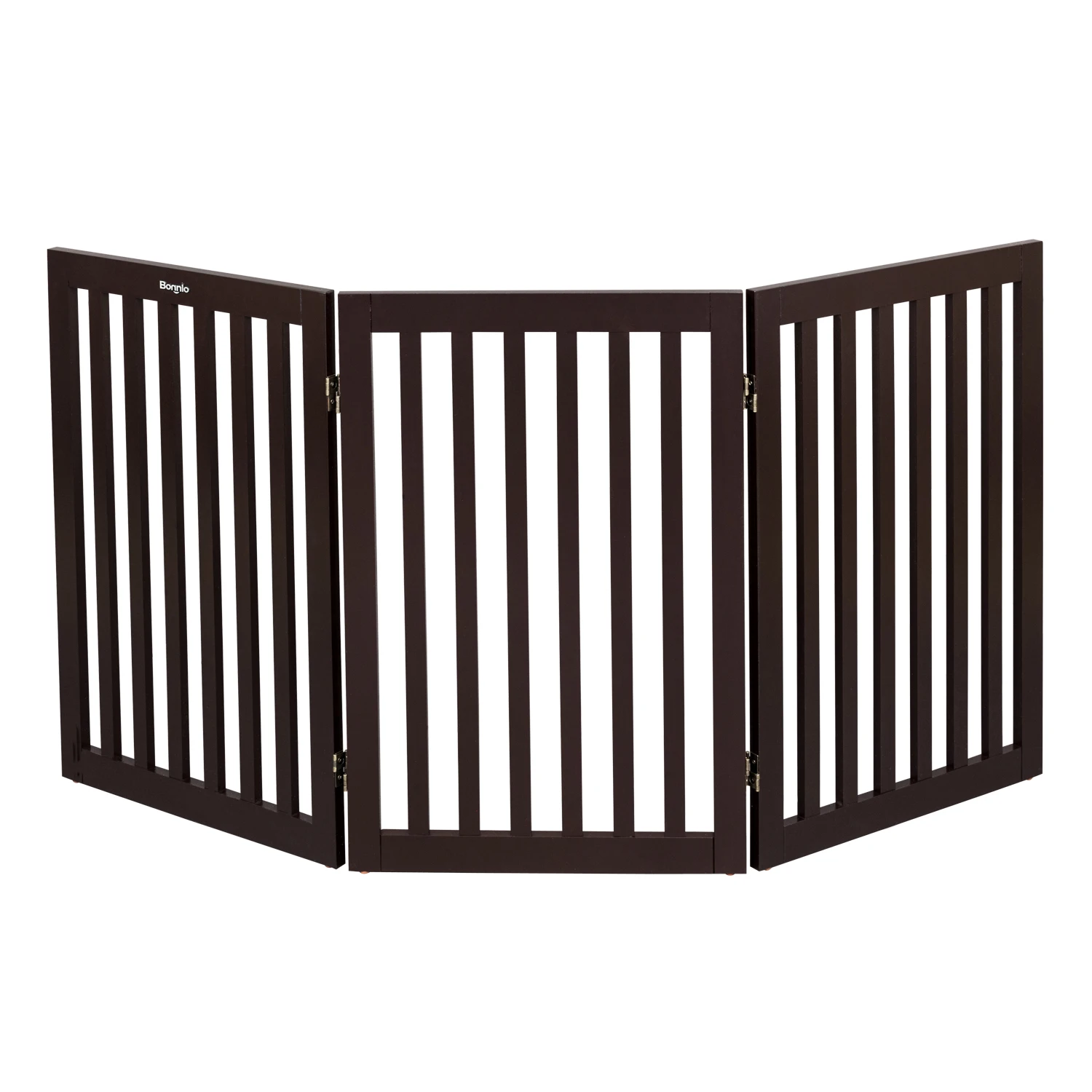 

3 Panels Wood Pet Gate Folding Cat Pet Dog Barrier Wooden Safety Gate Expanding Puppy Fence Door Stretchable Wooden Fence