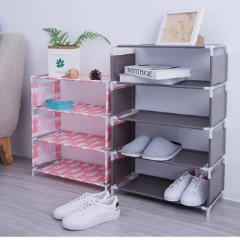 

Multi-layer shoe rack, multifunctional assembly shoe rack, simple household storage rack, fabric dustproof shoe rack