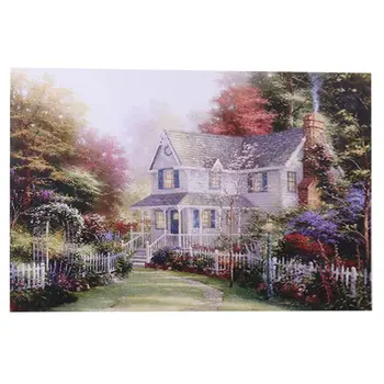 

Jigsaw Puzzles 1000 Pieces for Adults Kids Large Puzzle Game Toys Gift Fun, Relaxing and Challenging，Garden Villa