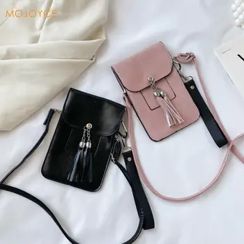 

Women Mobile Phone Bag Fashion Classic Texture Creative Delicate Chic Small Purse Female PU Shoulder Messenger Pouch