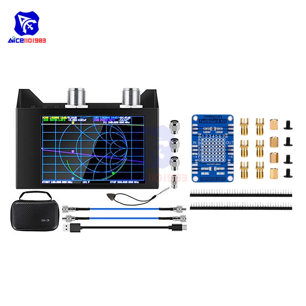 ANALIZZATORE VETTORIALE 4 pollici TFT V2 Plus4 50 KHz-4 GHz onde corte ANALIZZATORE VETTORIALE 4 pollici TFT V2 Plus4 50 KHz-4 GHz onde corte